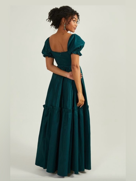 Altar'd State Dresses & Skirts - Altar'd State Emerald Puff-Sleeve Maxi Dress